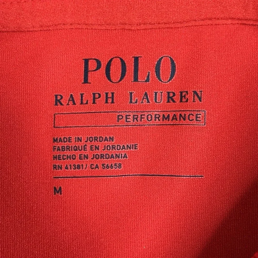 Polo Ralph Lauren Polo Shirt Boys M Red Stretch Short Sleeve Pony Performance